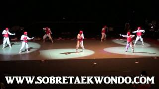 Exhibicion de Taekwondo Los KTigres de Korea quotLa danza 3quot [upl. by Bozuwa]