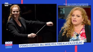 Speranza Scappucci prima donna direttrice dorchestra alla Scala Oggi è un altro giorno 06042022 [upl. by Justin568]