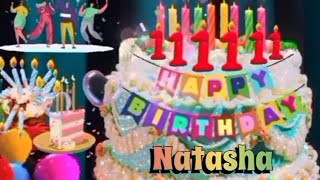 Natasha  Happy Birthday Name Songs  WhatsApp status happy birthday to you natasha [upl. by Annoled534]