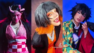 Demon Slayer quotKimetsu no Yaibaquot TikTok Cosplay Compilation [upl. by Anahsohs]