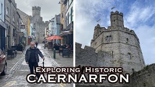 Caernarfon Walkthrough and tour  North Wales  2021 [upl. by Nasah632]