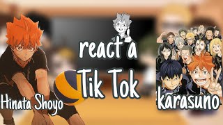 past Karasuno react a tik tok  Hinata Shoyo [upl. by Arul99]