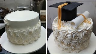 Graduetion Lawyer Adocate Rosette Cake Design Lawyer Cake Design Adocate Cake Design Rosette Cake [upl. by Xam]