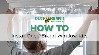 How to Install Duck® Brand Window Kits [upl. by Elvie]