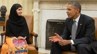 Malala Tells Obama The Truth Obama Drone Strikes [upl. by Peednas]