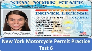 New York Motorcycle Permit Practice Test 6 [upl. by Mini]