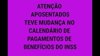 Calendário de benefícios do inss tem alteração [upl. by Stronski458]