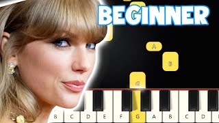 Love Story  Taylor Swift  Beginner Piano Tutorial  Easy Piano [upl. by Schalles]