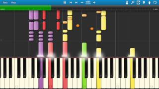 Star Wars Main Theme Piano Tutorial Synthesia [upl. by Annekcm]