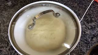 Time lapse video of yeast rising in dough  Yi Lite Action Camera [upl. by Penrod]