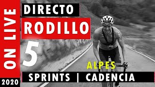 ENTRENAMIENTO EN RODILLO SPRINTS EN LOS ALPES [upl. by Yelnek]