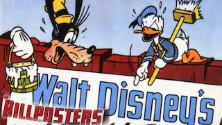 Billposters 1940 Disney Cartoon Short Film  Donald Duck Goofy  Review [upl. by Jemima]