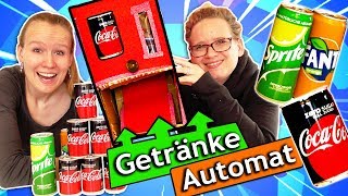 COLA FANTA SPRITE TRINK AUTOMATEN selber bauen DIY Getränkeautomat aus Pappe fürs Zimmer Inspiration [upl. by Elokyn]