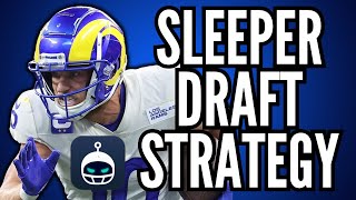 The Best Draft Strategy for Sleeper Fantasy Football  Mock Draft [upl. by Behnken408]