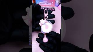 💗 Epoxy Resin Art  Resin pinkish Letter D Keychain shorts epoxyresinart [upl. by Alaj625]