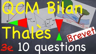 QCM BILAN THALES  10 questions  Niveau Brevet  Troisième [upl. by Mailand421]