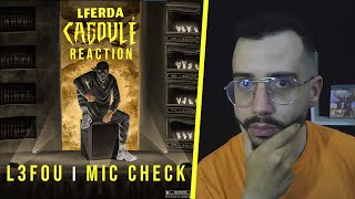 LFERDA  L3FOU  MIC CHECK  ft DIIB  I Album quotCAGOULEquot I REACTION [upl. by Sedrul]