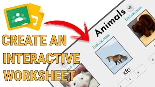 How To Create An Interactive Worksheet in Google Slides Google Classrooms [upl. by Lered364]