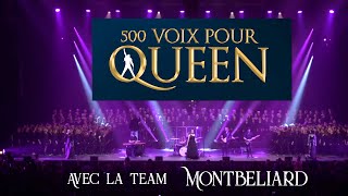 500 Voix pour Queen avec la Team Montbéliard le Jour J du concert à l’Axone 7 avril 2024 [upl. by Camm]