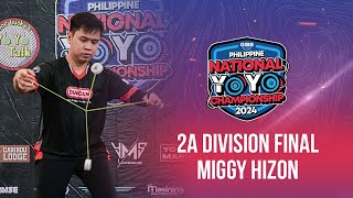 2024 Philippine National YoYo Championship  Miggy Hizon  2A Final  2nd Place [upl. by Yerhcaz]