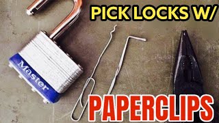 BLACK SCOUT SURVIVAL Pick Locks with Paperclips [upl. by Lydie309]