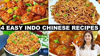 4 आसान और टेस्टी चाइनीस रेसिपीस जिसे आप बार बार बनाओगे 4 Tasty amp Easy Indo Chinese Recipes [upl. by Yreffeg]