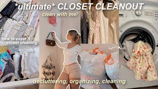 CLOSET MAKEOVER⭐️ decluttering new dresser organizing amp motivating [upl. by Nichole]