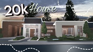 20k no Gamepass Bloxburg Modern Family House Build [upl. by Collins389]