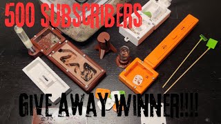 500 Subscribers Give Away WINNER [upl. by Doroteya]