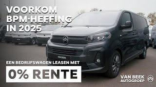 Citroën Bedrijfswagens  Voorkom BPM in 2025 [upl. by Gayleen]