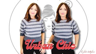 quotReinventa il crochet La maglia Urban Chic a righe – un top down rivoluzionarioquot [upl. by Laved147]