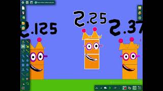 Numberblocks band eighths 0125 to 100 part 1 [upl. by Kamilah515]