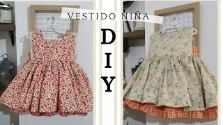 Patrones Gratis Vestido Niña talla 2 a 6 años [upl. by Nyret]