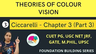 Ciccarelli Chapter 3  Part 3  Theories of Colour Vision psychology  Mind Review [upl. by Idoj]