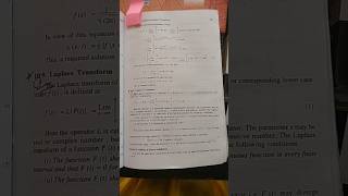 Laplace Transform Mathematical Physics notes [upl. by Hedwig]