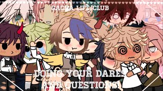 Doing your dares and questions • 7 mini movies included • gacha lifeclub • 13 [upl. by Dielu]