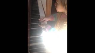 Elloise plays piano  Elouise by Lumineers [upl. by Acinorej]