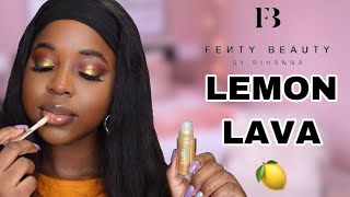 NEW Fenty Beauty Gloss Bomb Stix Review on Dark Skin [upl. by Nreval140]