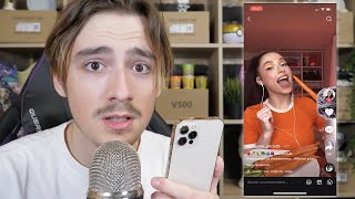 ASMR I REACT TO INSANE TIKTOK ASMR [upl. by Orferd923]