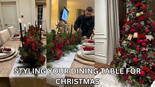 THE ULTIMATE GUIDE TO STYLING YOUR DINING TABLE FOR CHRISTMAS [upl. by Einahpts207]