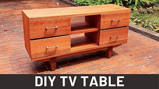 Make a TV Table with no Nails  DIY Woodworking Project [upl. by Pollyanna]