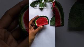 Painting a trinket dish ll watermelon trinket dish sorts art diy youtubeshorts painting [upl. by Annoled71]