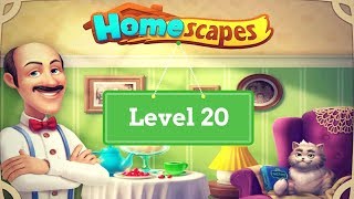 Homescapes Level 20  How to complete Level 20 on Homescapes [upl. by O'Dell]