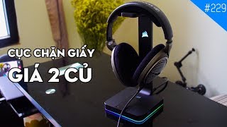 Trên tay giá treo tai nghe kiêm driver giả lập 71 Corsair ST100 RGB Liệu có hữu dụng [upl. by Ayekal160]