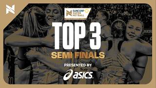 Top 3 Plays of the Semi Finals  Suncorp Super Netball 2024 [upl. by Emmer]