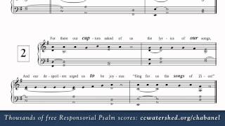 4th Sunday of Lent Year B • Free Responsorial Psalms • Organist Score [upl. by Netsruk]