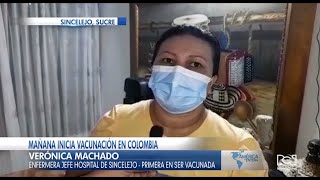 Enfermera del Hospital de Sincelejo será la primera en recibir vacuna contra el Covid19 en Colombia [upl. by Tersina]