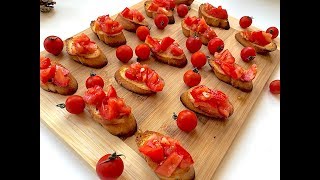 BRUSKETI Zdrav obrok za 10 minutaPosno Bruschetta CooKing [upl. by Asilet428]