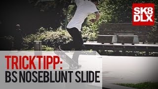 Skateboard Trick Tipp  How To BS Nosebluntslide mit Willow  skatedeluxe Skate Team [upl. by Nnail]