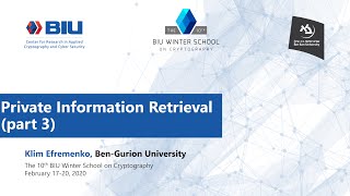 Private Information Retrieval part 3 Klim Efremenko [upl. by Eesdnil831]